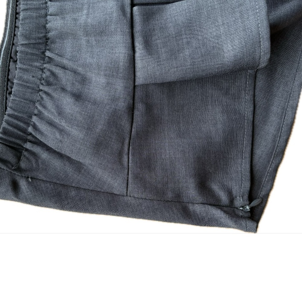 En Saison Pleated Cropped Tube Top Dark Grey XS - Picture 7 of 11